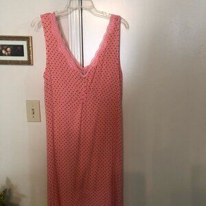 Dotted Peach Night Gown